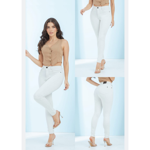 Vaquero Blanco Bota Tubo